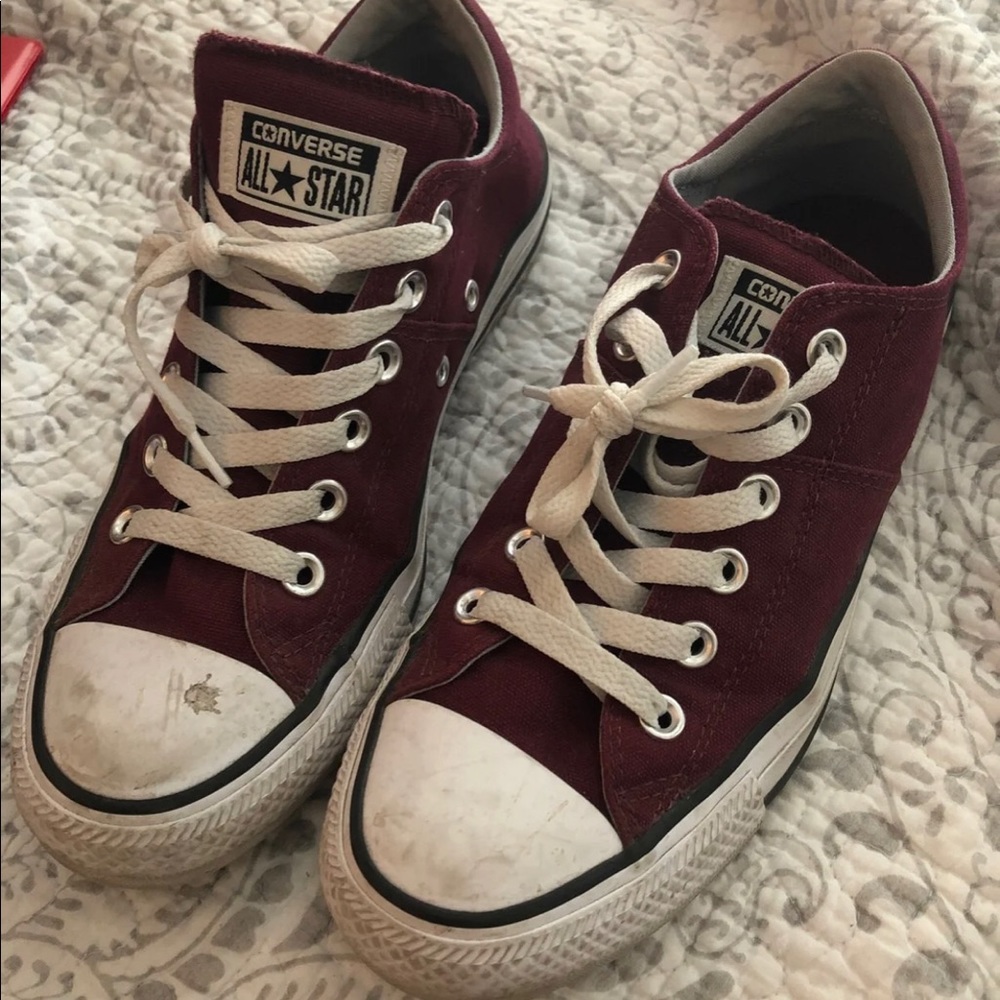 Burgundy Converse